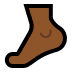 🦶🏾 foot: medium-dark skin tone display on Windows